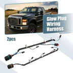 2X Glow Plug Wiring Harness 8C3Z9D930AA 8C3Z12A690BA for Ford F-250 F-350 (2008–2010)