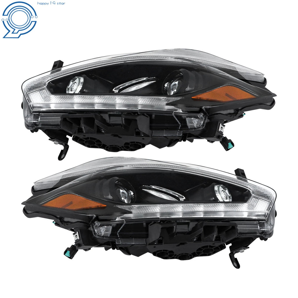 Set of 2 Halogen LED DRL Projector Headlights for Nissan Murano (2015-2018)
