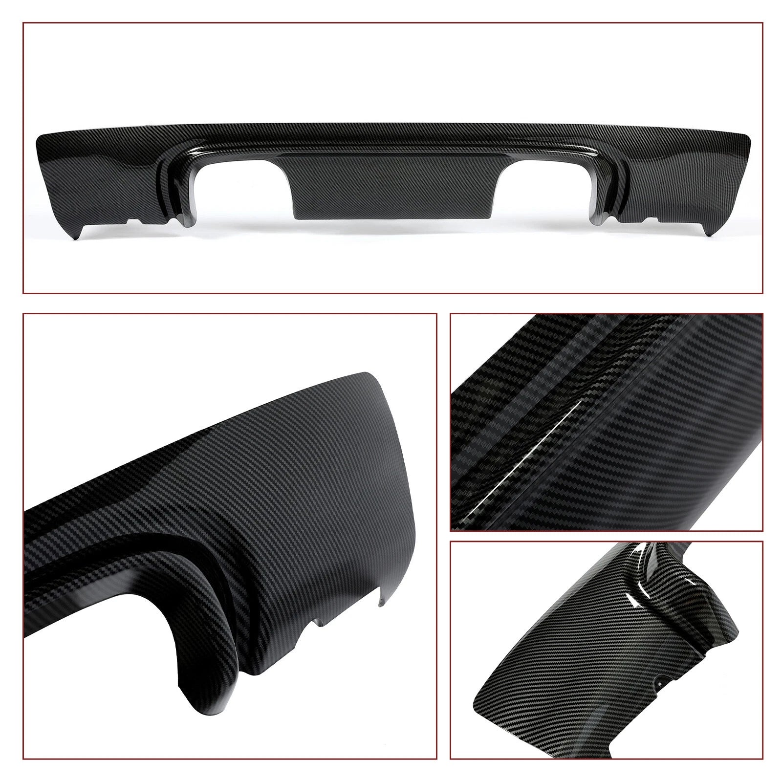 CSL Style Carbon Fiber Rear Bumper Diffuser for BMW E46 M3 (2001–2006)