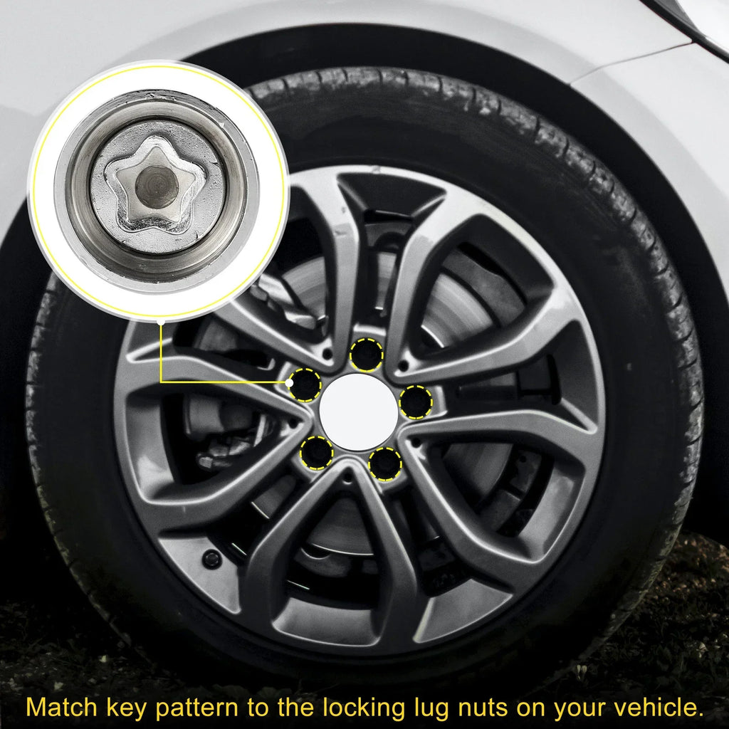 320 Wheel Lock Lug Nut Set with Protector Socket for Mercedes Benz