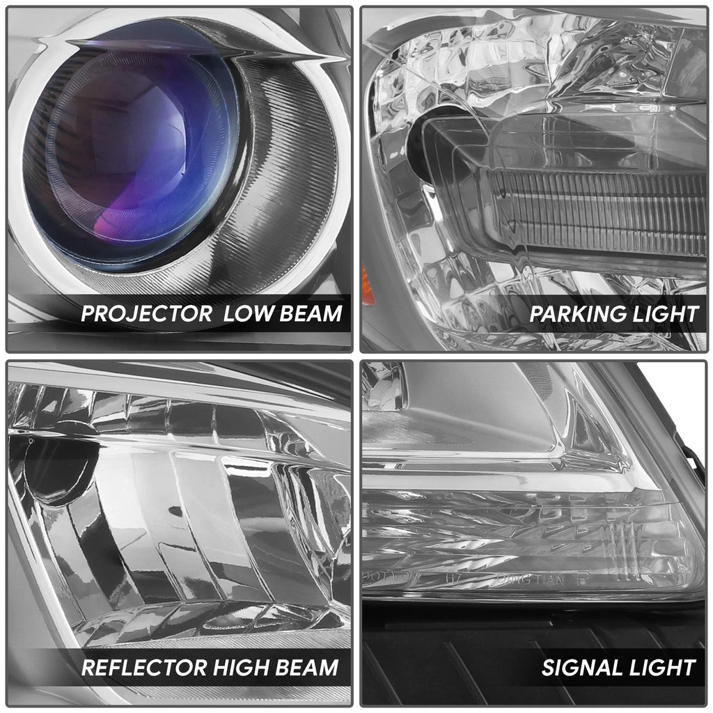 Chrome/Amber Projector Headlight for Chevrolet Malibu (2013–2015) - Right