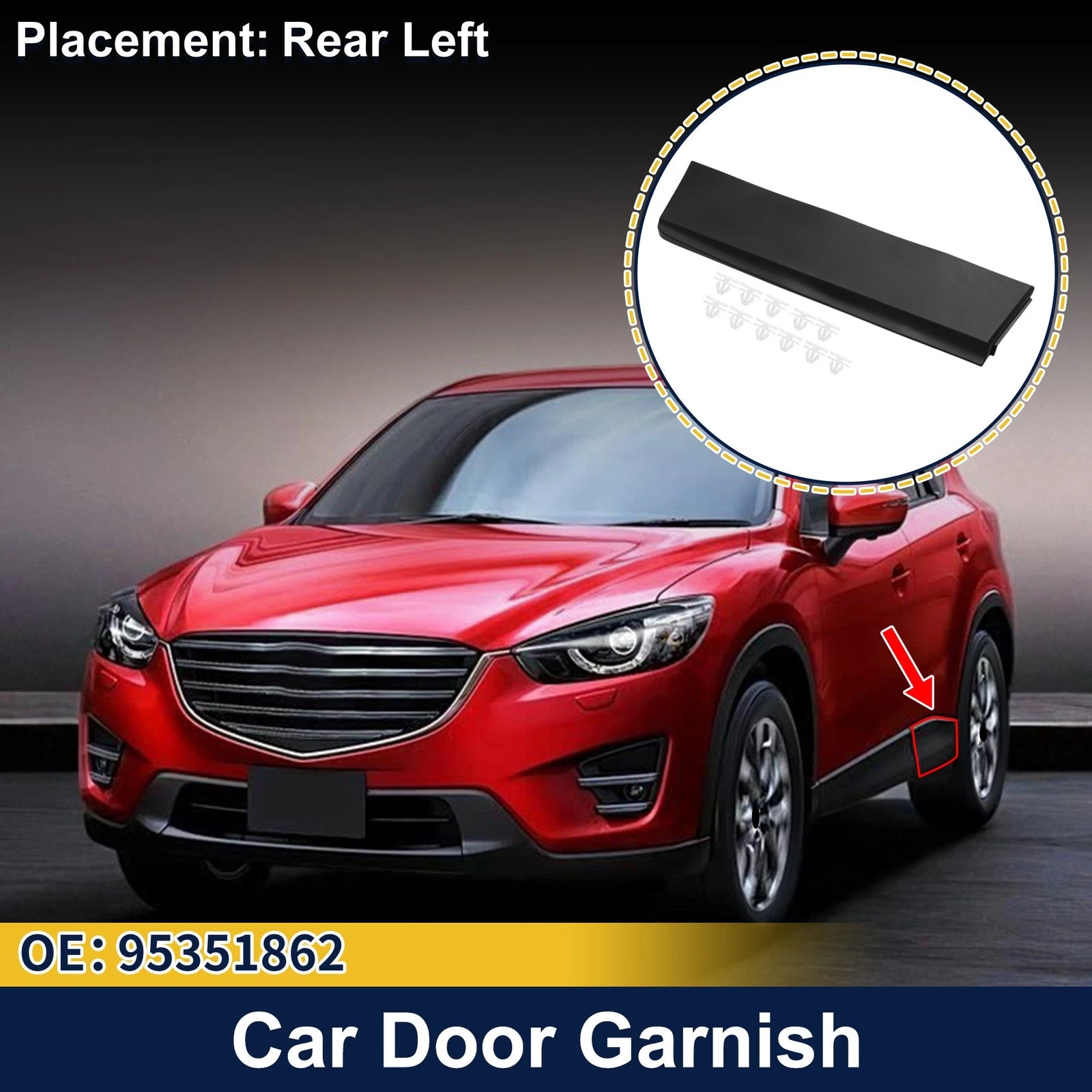 Door Side Lower Trim Garnish No. 95351862 for Chevrolet Trax (2013–2020)