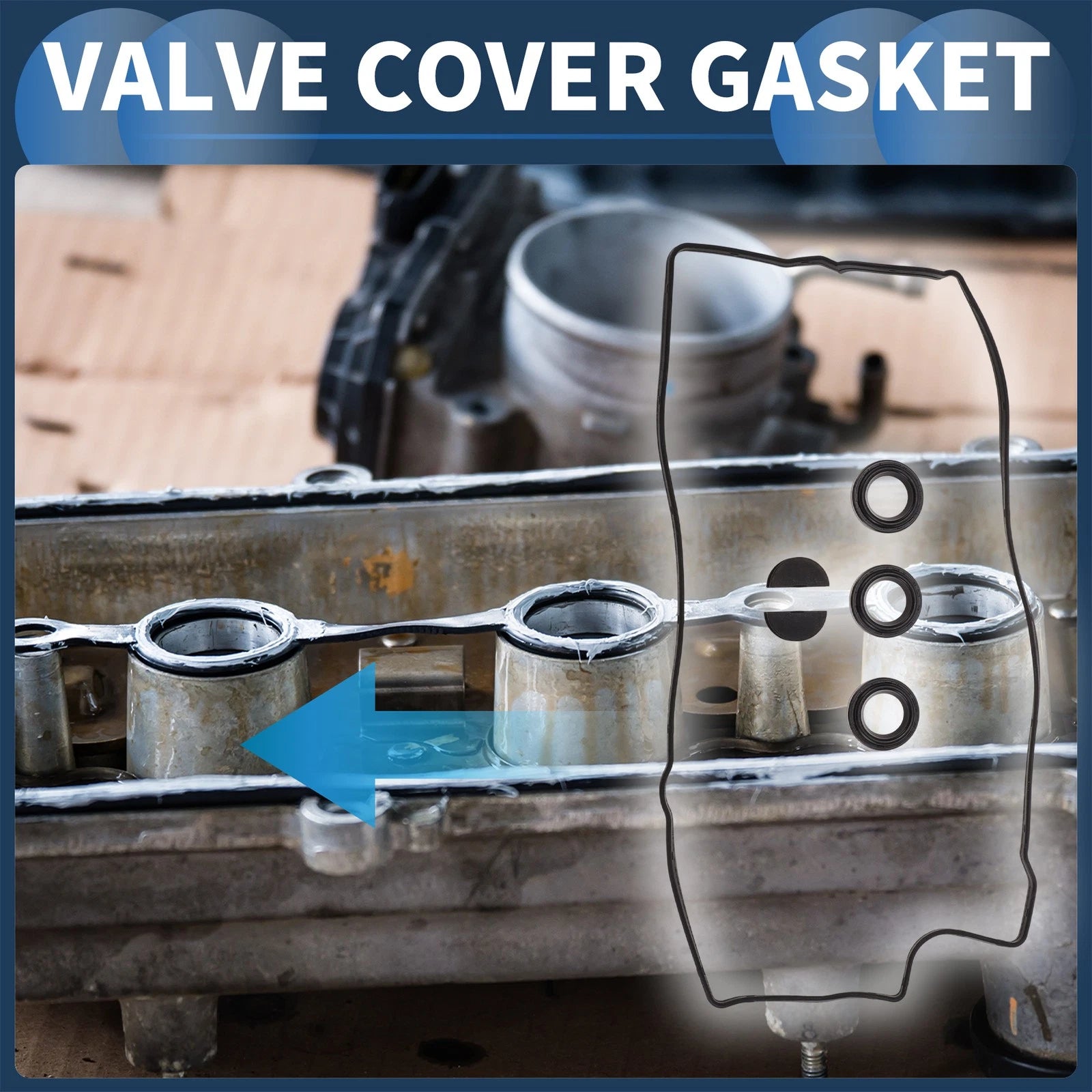 Valve Cover Gasket Set for Volkswagen Golf (2005–2008) 224413E021