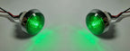 LED Marker Light Mini Moon Chrome Bezel for Pair 1.25 Inch Dual Function