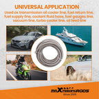 20FT Stainless Steel Braided Fuel Line Hose Kit for AN10 Fittings