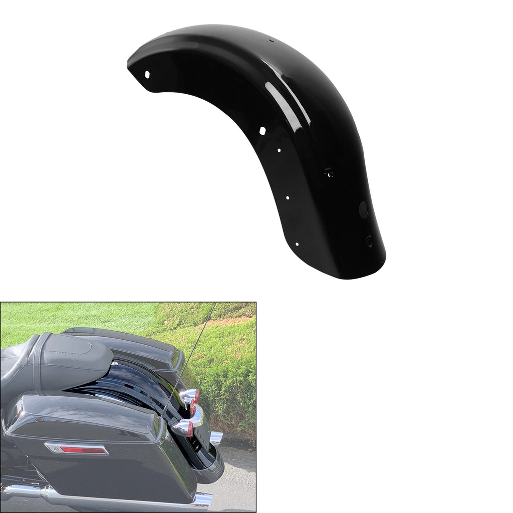 Vivid Black Rear Fender for Harley Touring Electra Road Glide (2016–2023)