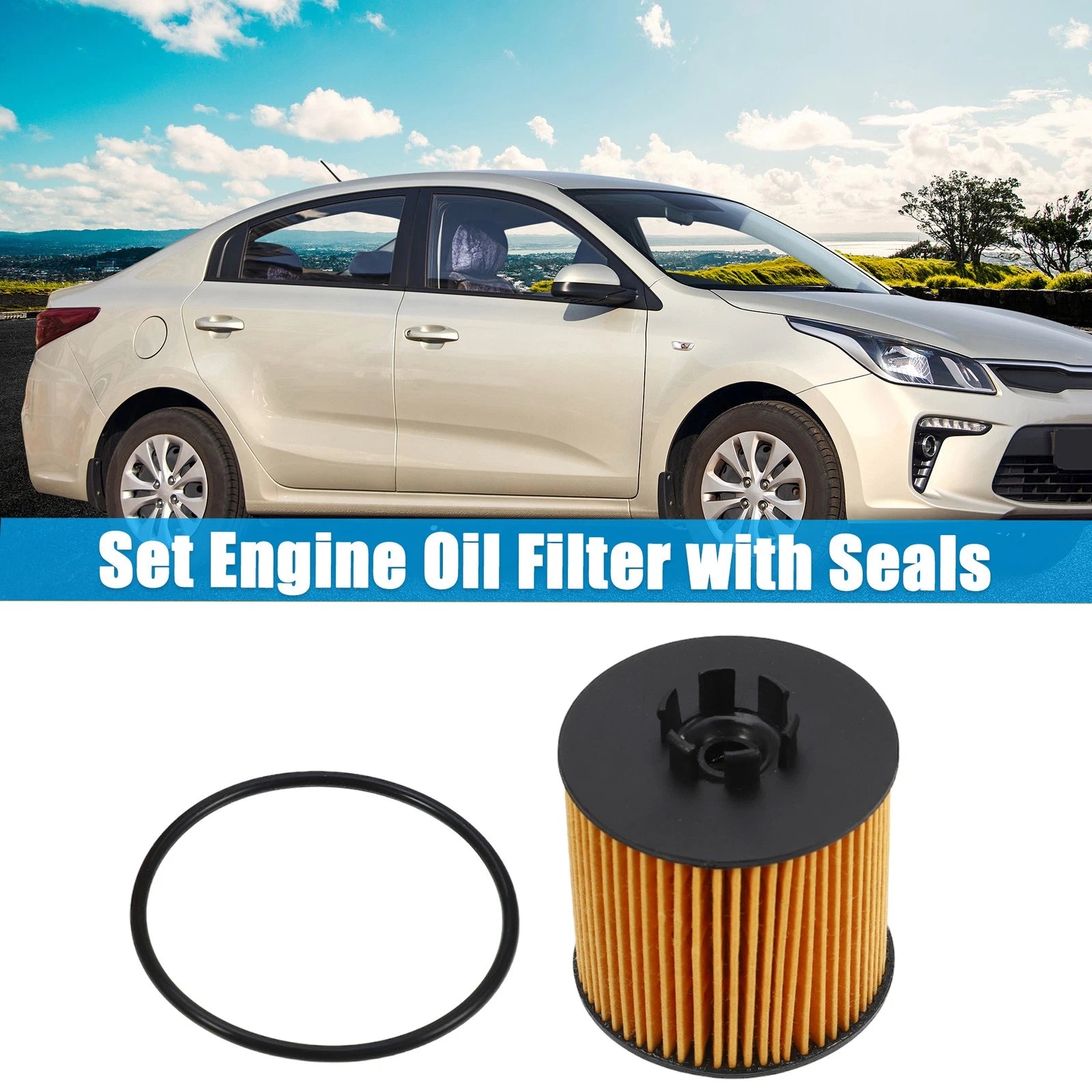 Set of 1 Engine Oil Filter 03C115562 03C115577A for Audi A3 (2003–2013)