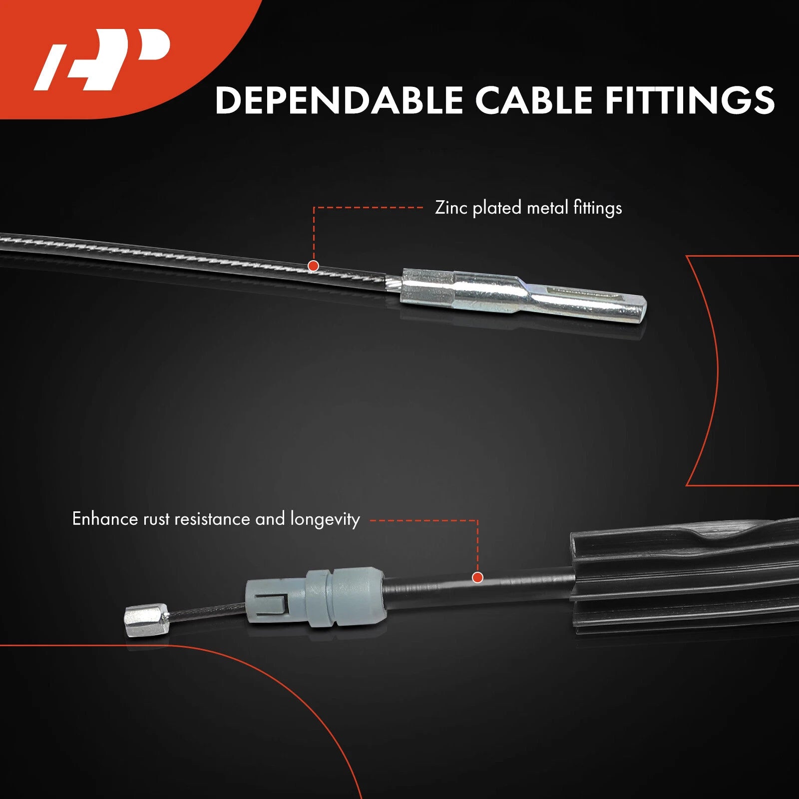 Rear Right Parking Brake Cable for Ford Freestar Mercury Monterey (2004–2007)