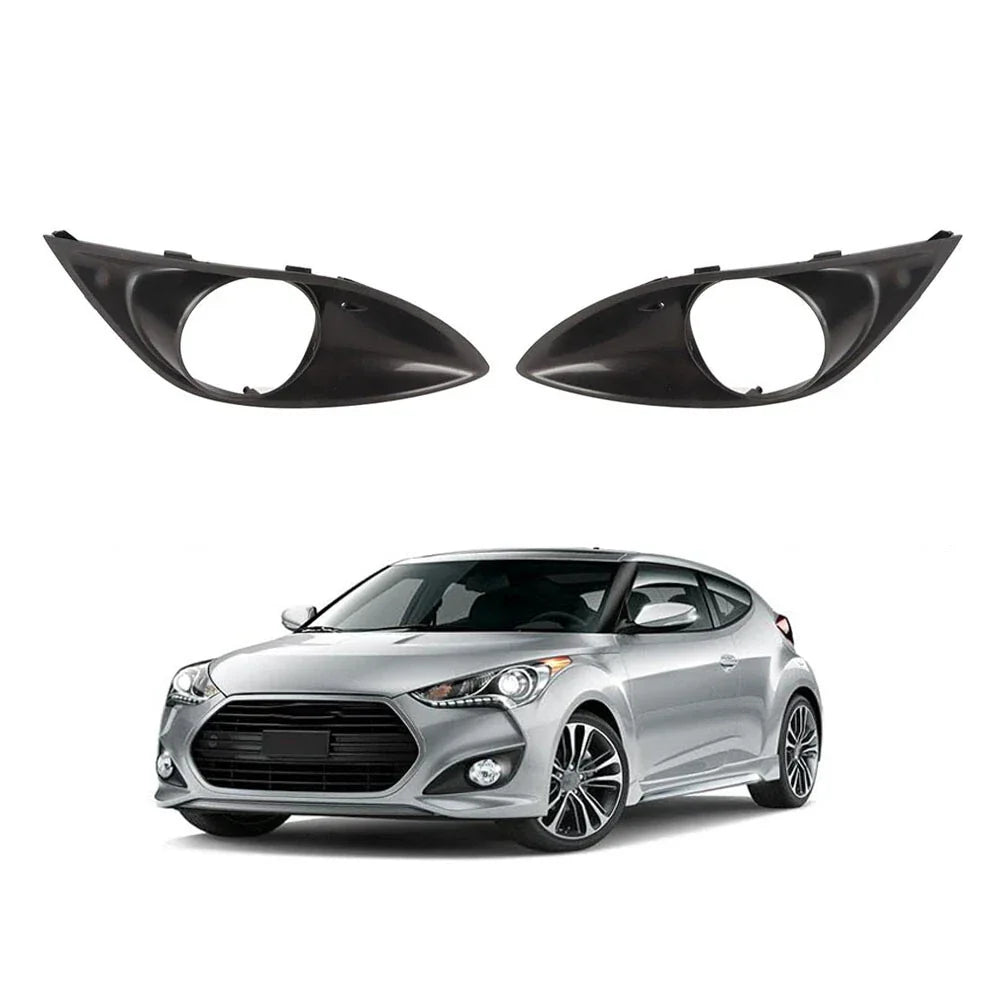 Front Bumper Fog Lamp Covers for 13-17 Hyundai Veloster Turbo (2013-2017)