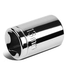 1-Piece 13mm 3/8" Drive 6 Point Chrome Socket for Metric Tools