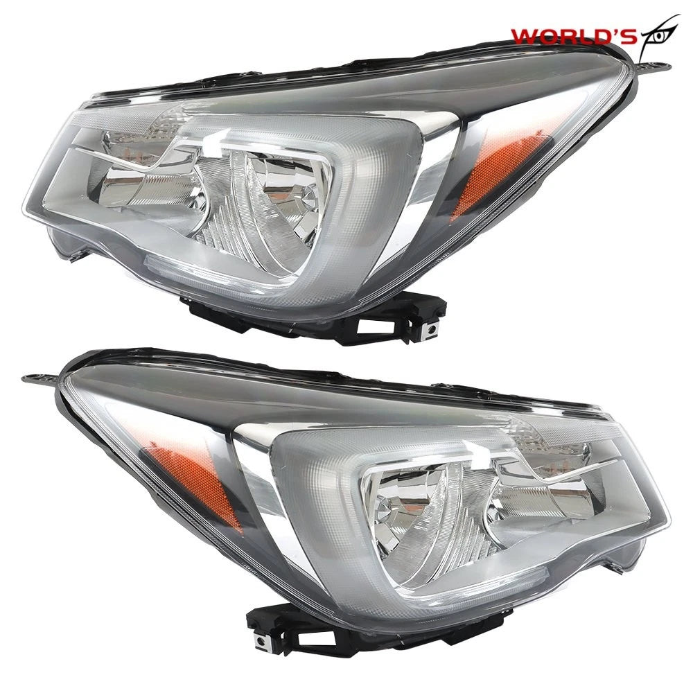 Headlights for Subaru Forester (2017–2018) Halogen Black Housing