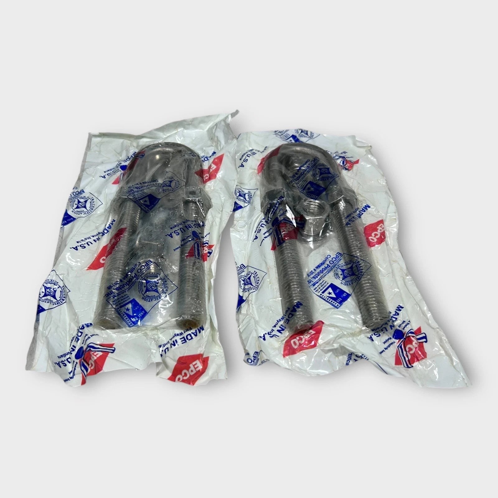Set of 2 Boat SS Bow Eye 7 1/8" x 2" Spread - Part 16-359-0