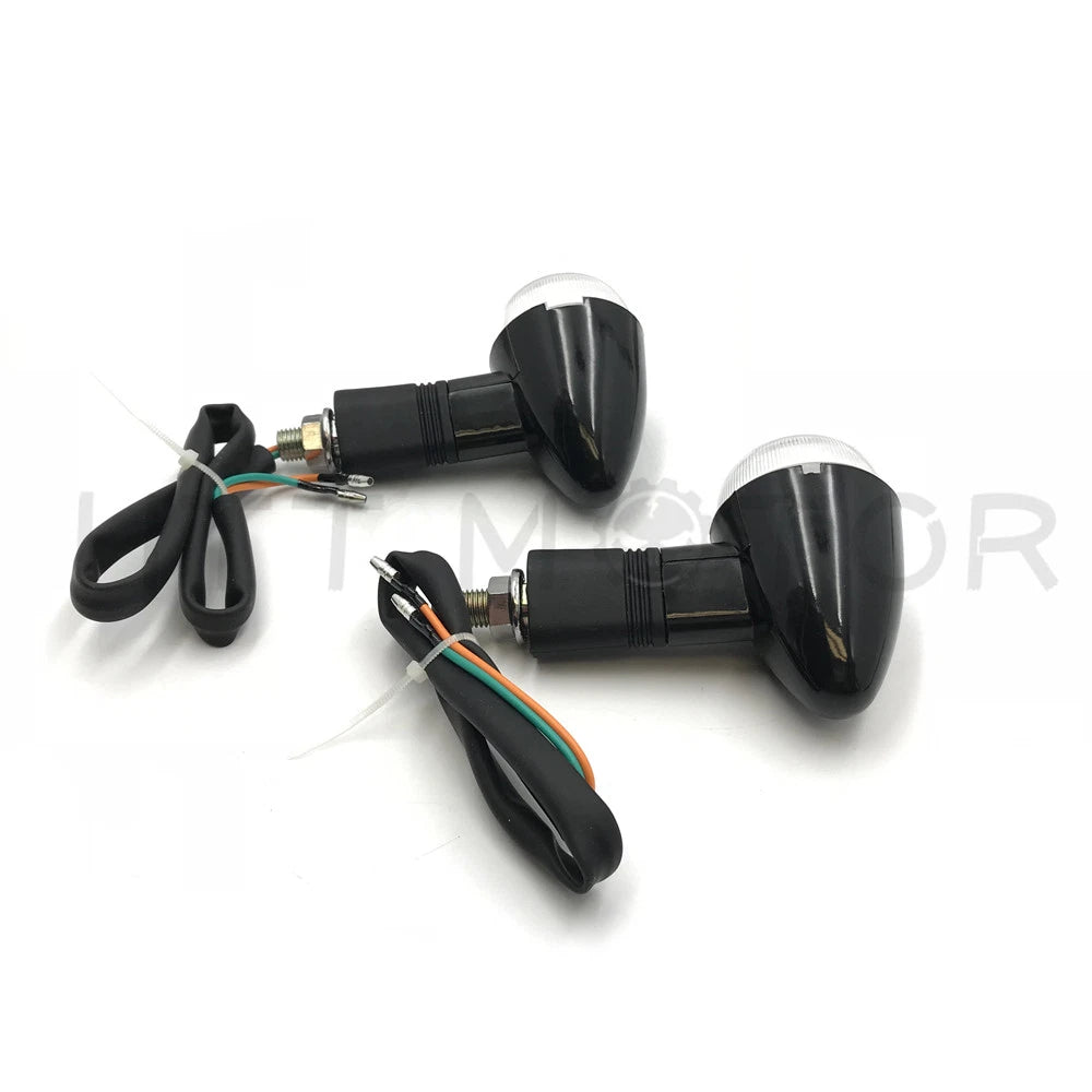 Bullet Turn Signals for Universal Motorcycle (Amber)