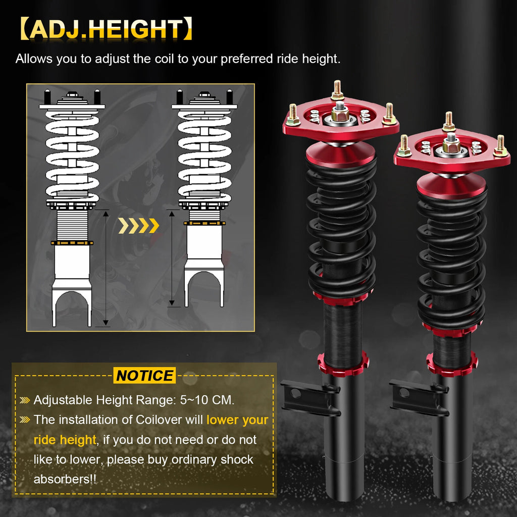 Coilover Shocks Struts Kit for Volkswagen GTI Golf MK5 (2003–2009)