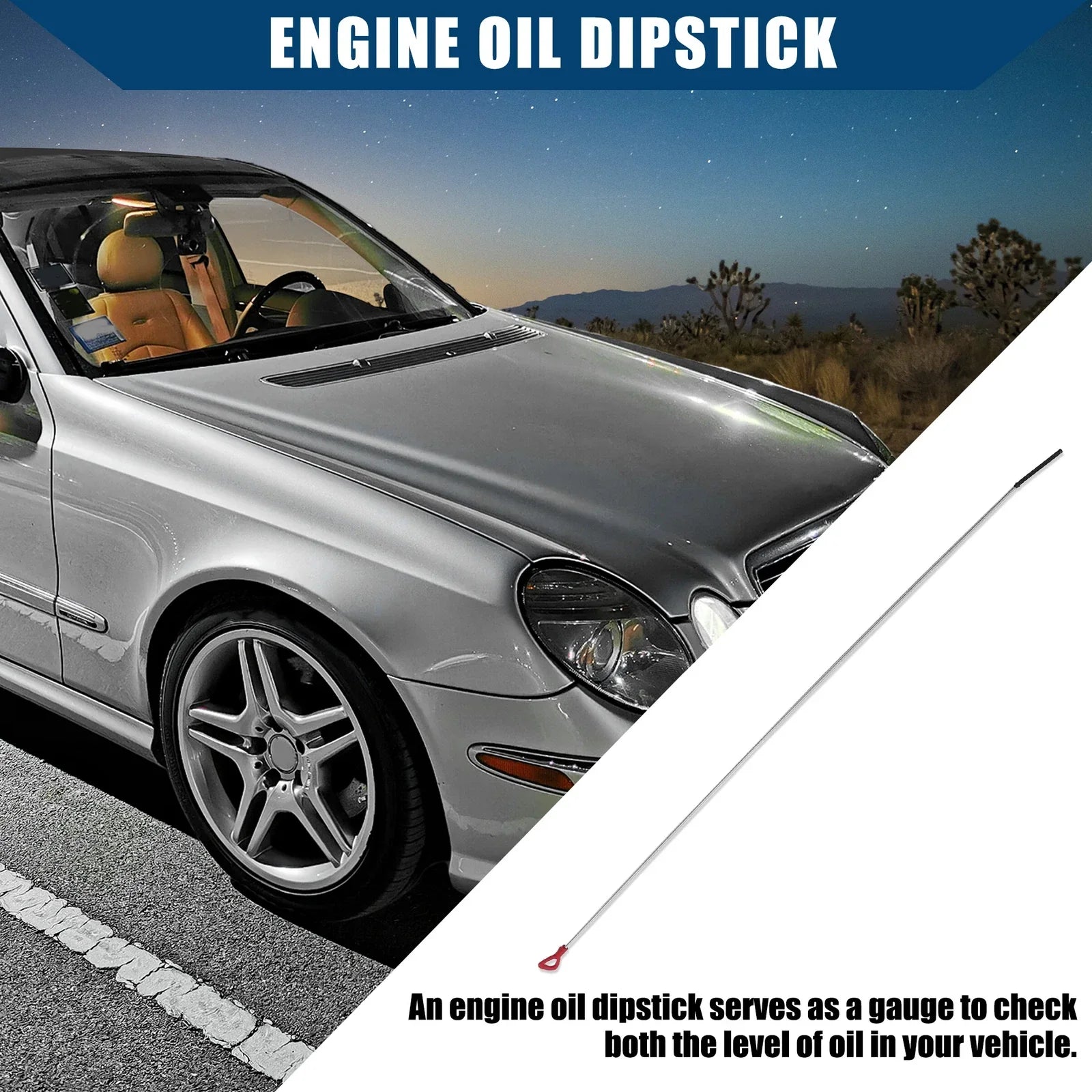 Engine Oil Level Indicator Dipstick for Mercedes-Benz CLK320 (2003-2009)