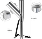 2Pcs Stainless Steel Outrigger Fishing Rod Holder 60° 90° for Universal Fit