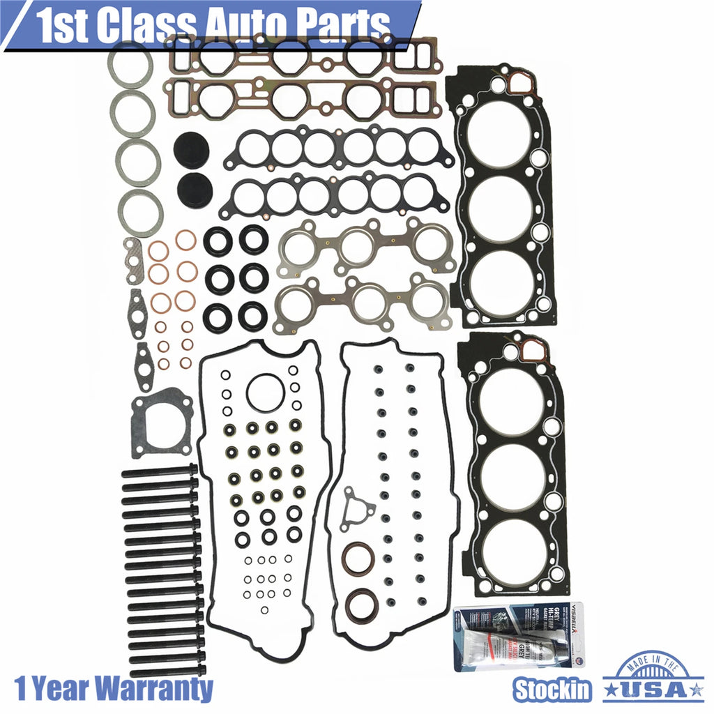 Engine Cylinder Head Gasket Set with 16 Bolts for Toyota Tacoma Tundra (1995–2004)