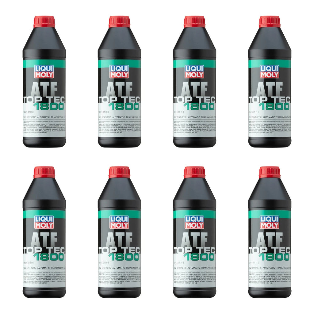 Set of 8 Liqui Moly Top Tec ATF 1800 Automatic Transmission Fluid (8L)