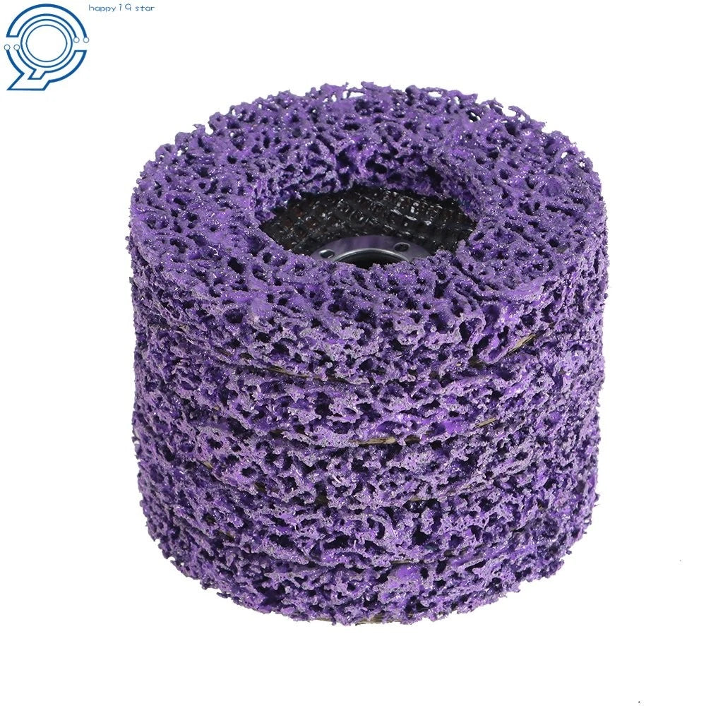 10 Pcs 4" Poly Strip Disc Wheel for Angle Grinder (46 Grit)