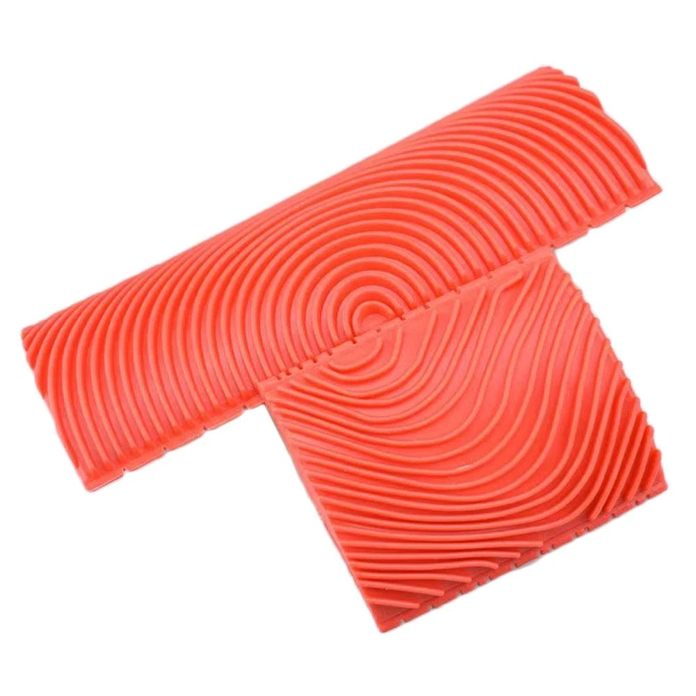 2PCS Rubber Roller Brush Set for Wood Grain Painting (Home Projects)