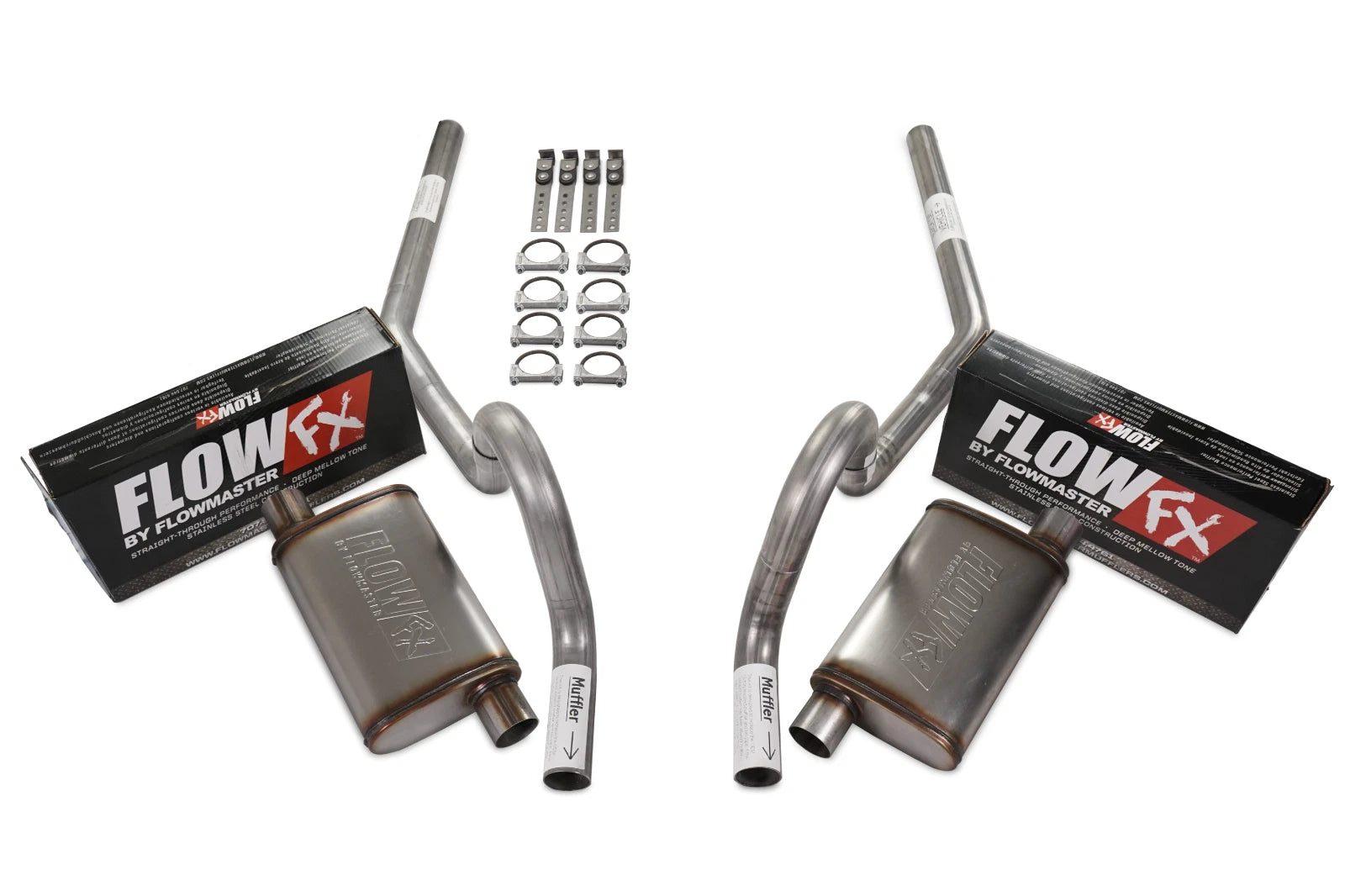 2.5" Dual Exhaust Kit for GM A Body (1964–1972) - Flowmaster Flow FX Rear Exit