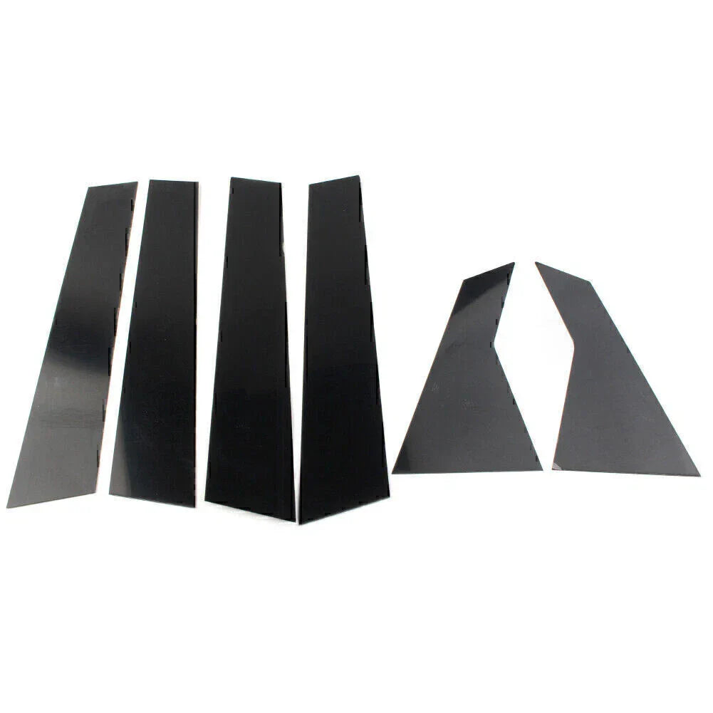 6 Pcs Door Trim Cover Kit Black Pillar Posts for Honda Civic (2016-2020)