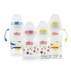 Set of 2 Albo ARC Anti-Colic Baby Bottles 8oz & 10oz with Handle
