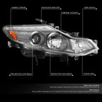 Chrome Projector Headlight Lamp for Nissan Murano (2009–2014)
