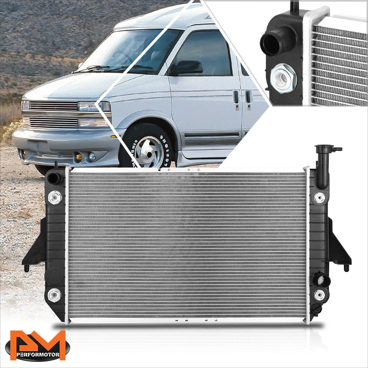OE Style Aluminum Core Cooling Radiator DPI-1688 for Chevy Astro/GMC Safari (1995)