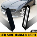 Set of 2 Smoked White LED Front Side Marker Lights for Chevrolet Camaro (2010–2015)