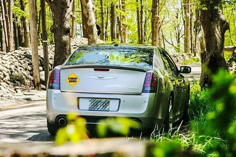 Safety Student Driver Vehicle Decal for Yellow Car Bumper Window (2020-2025)