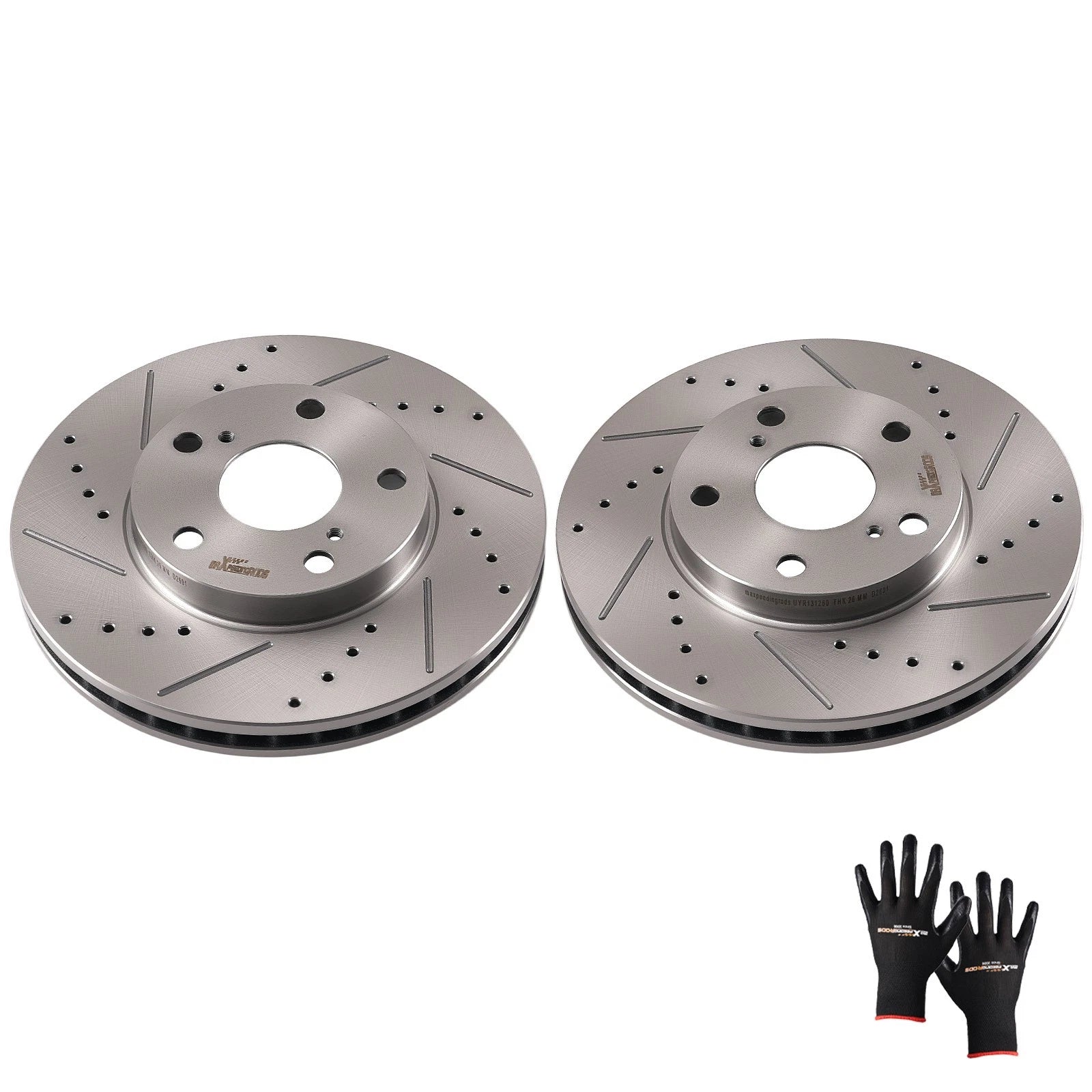 Set of 2 Front Brake Rotors for Toyota Sienna, Solara (1998–2003)