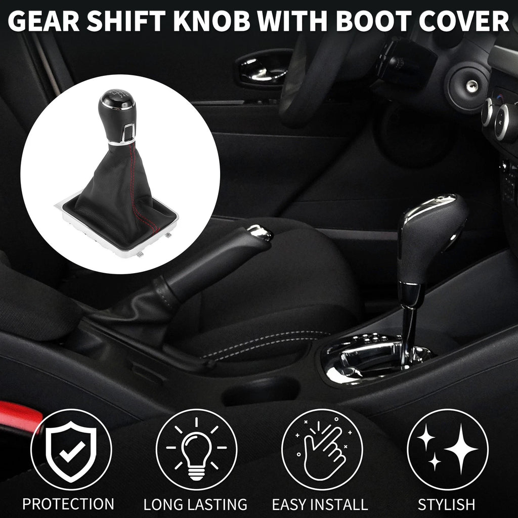 6 Speed Gear Shift Knob with Cover for Volkswagen Passat (2005–2011)