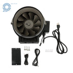 Inline Duct Fan 8 Inch 807 CFM EC Motor Temp Humidity Controller
