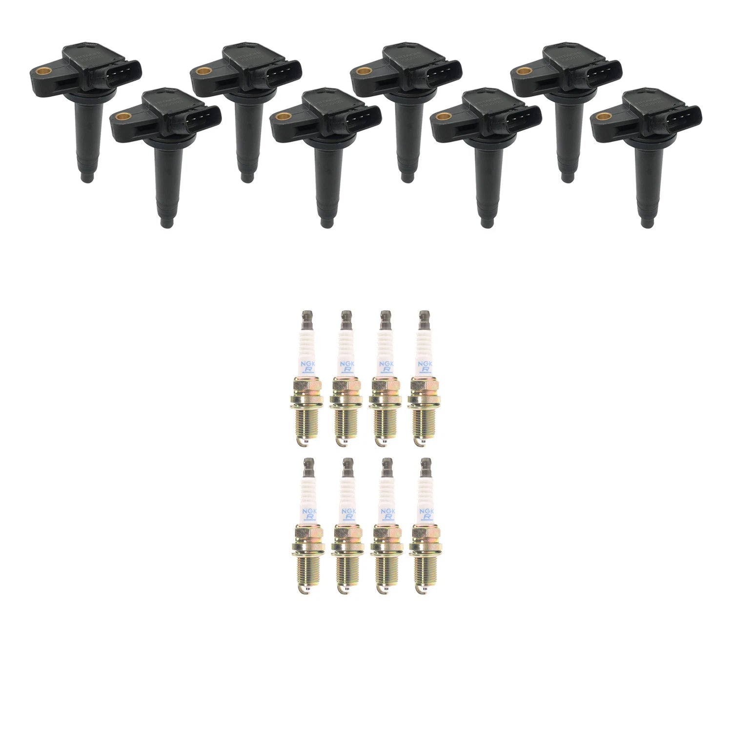 Set of 8 Ignition Coils & NGK Spark Plugs for Lexus LX470 (1998–2007)