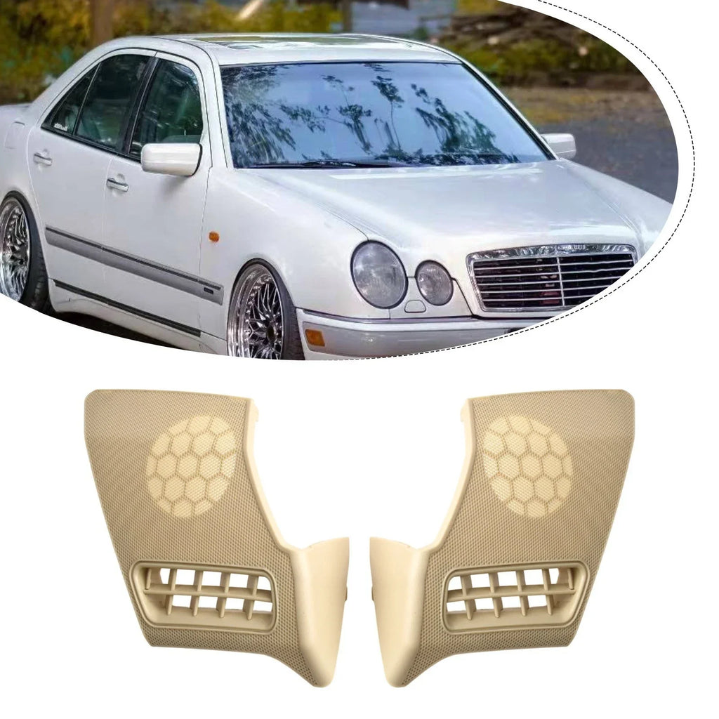 Speaker Cover 2 x Beige Plastic Left & Right for Mercedes W210 (1995–2003)