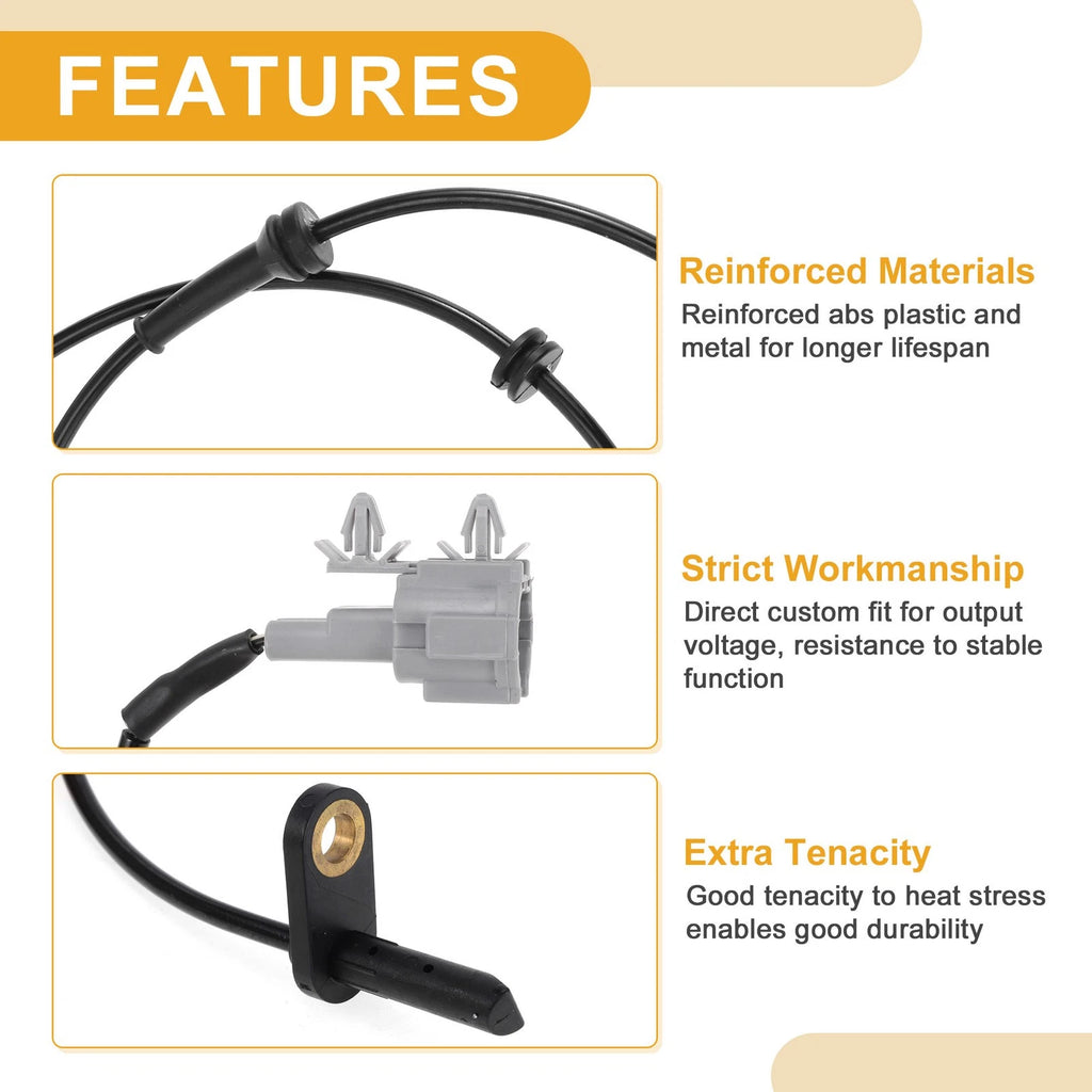 ABS Wheel Speed Sensor No. 479009CA3A for Nissan Xterra (2005–2012) Rear