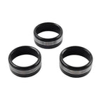 Blk AC Climate Control Knob Ring Covers for Subaru Forester XV Crosstrek WRX STi (2014-2021)