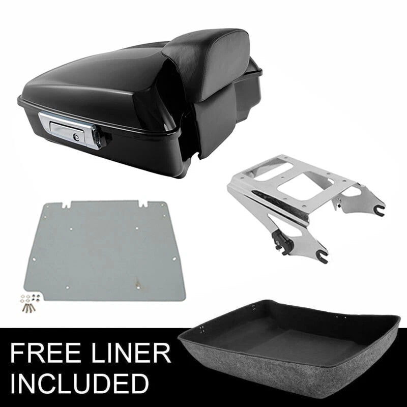 Chopped Trunk Backrest Mount Plate for Harley Touring Road Glide (2009–2013)
