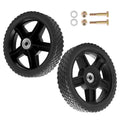 2x 8" Plastic Wheels for Craftsman Mower (Fits Various Models)
