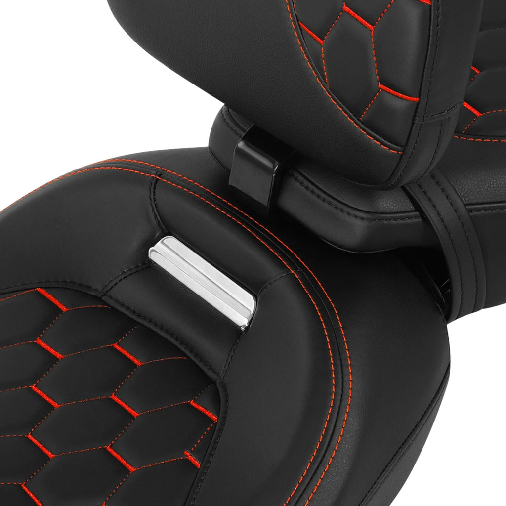 Driver Passenger Seat Backrests Pad for Harley Street Road Glide (2014-2023)