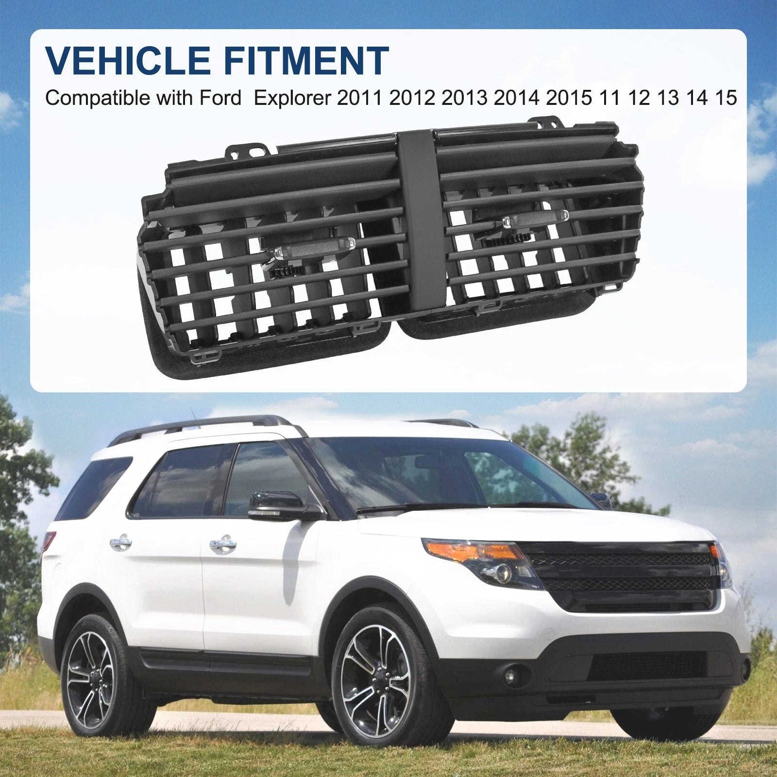 A/C Heater Air Outlet Louver Vent for Ford Explorer (2011–2015)