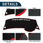 Dashboard Cover Mat for Honda City Grace (2008–2013) Black Red