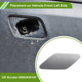 Washer Nozzle Cover Cap for Porsche Cayenne (2003-2010) Silver Tone