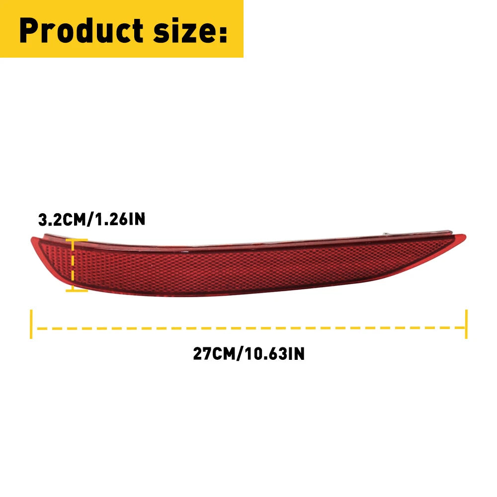 Bumper Reflector Light Cover for Chevrolet Equinox (2018–2022) Rear LH