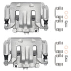 Front Brake Calipers with Brackets for 2000-2004 Nissan Xterra & Frontier (Pair)