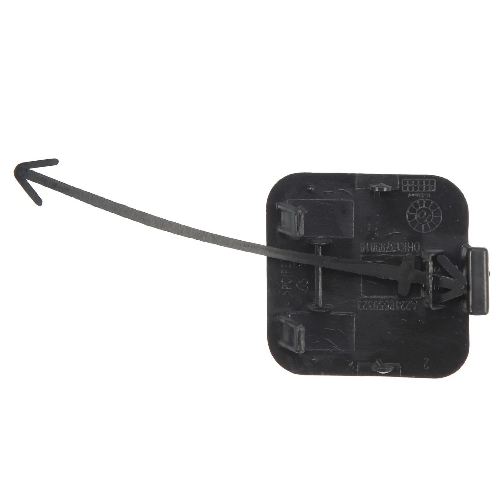 Rear Bumper Tow Hook Cover for Mercedes-Benz W221 (2007-2009) Matte Gray