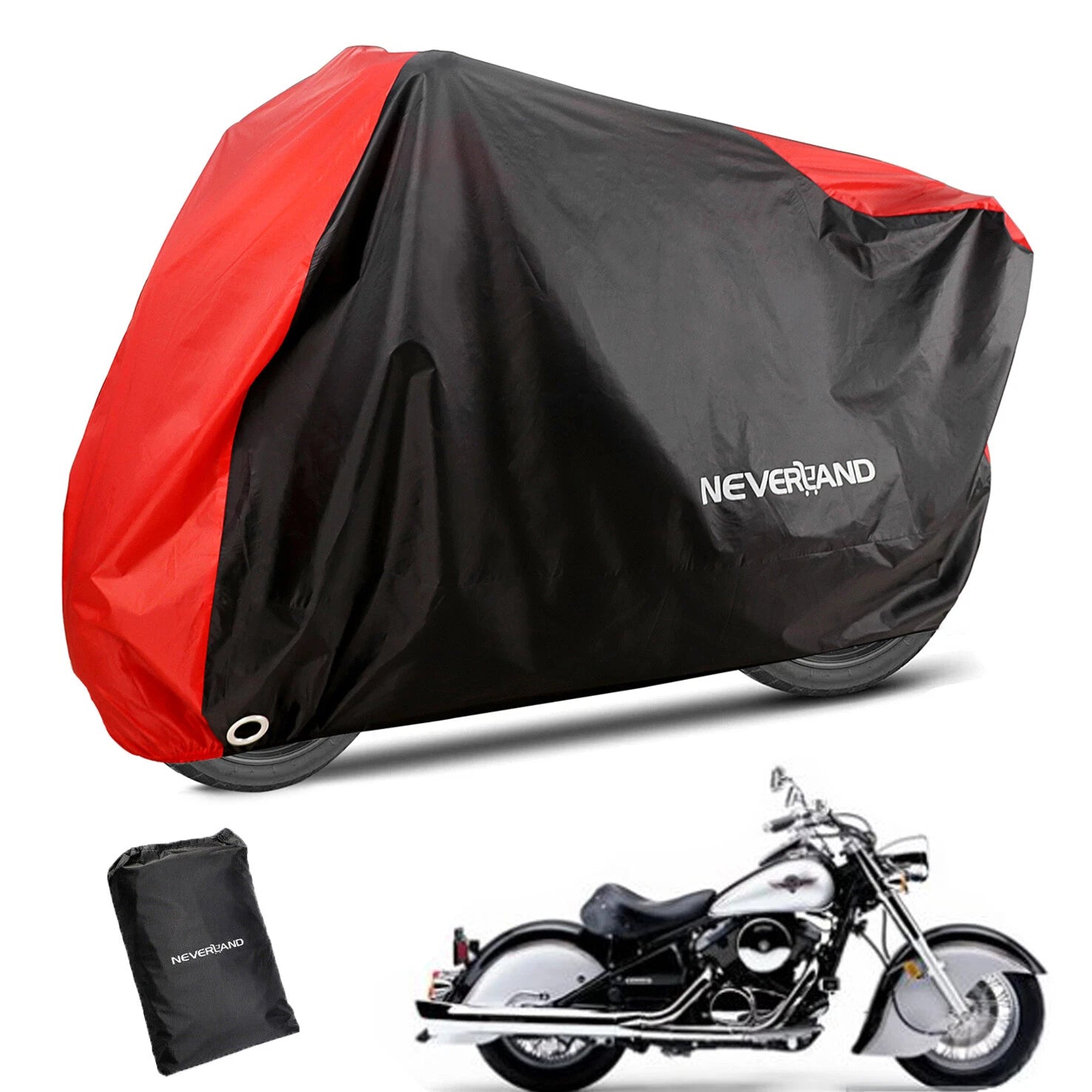 XXL Motorcycle Bike Cover for Outdoor Storage (Waterproof, UV Protector)