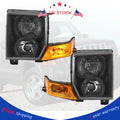 Black Crystal Headlights for Jeep Commander (2006–2010)