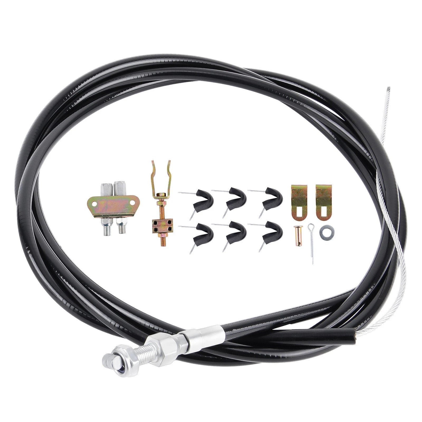 Rear Parking Brake E-Brake Cable Kit for Wilwood Disc/Drum (Universal)
